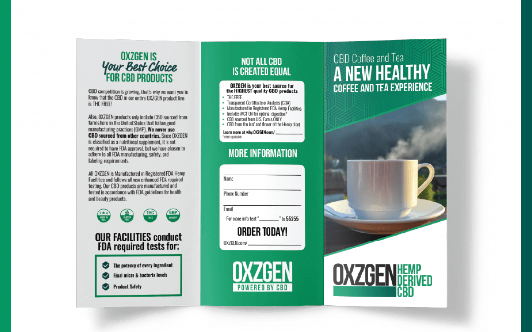 OXZGEN CBD Coffee & Tea Brochure